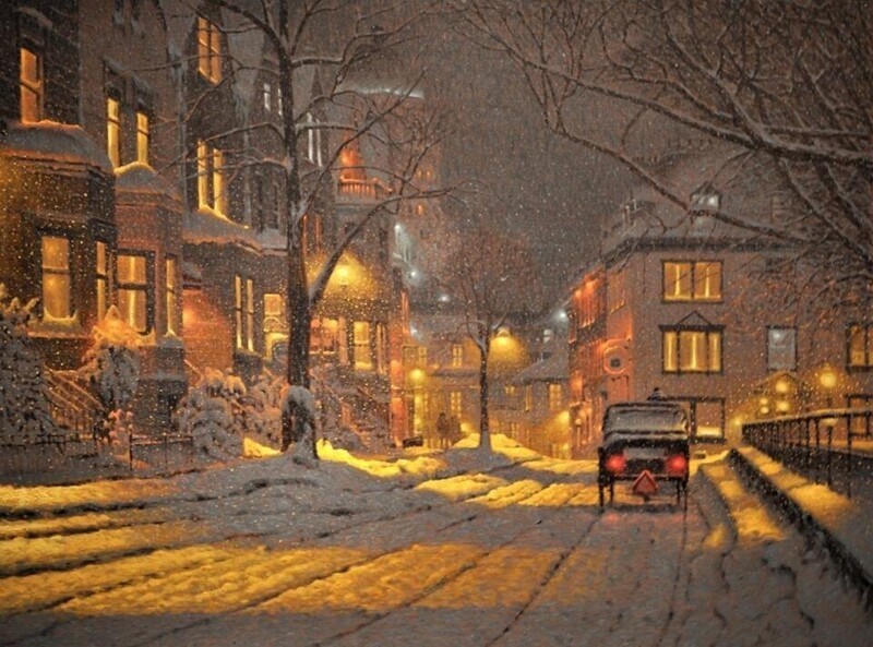 20 уютных снежных картин, которые дарят тепло