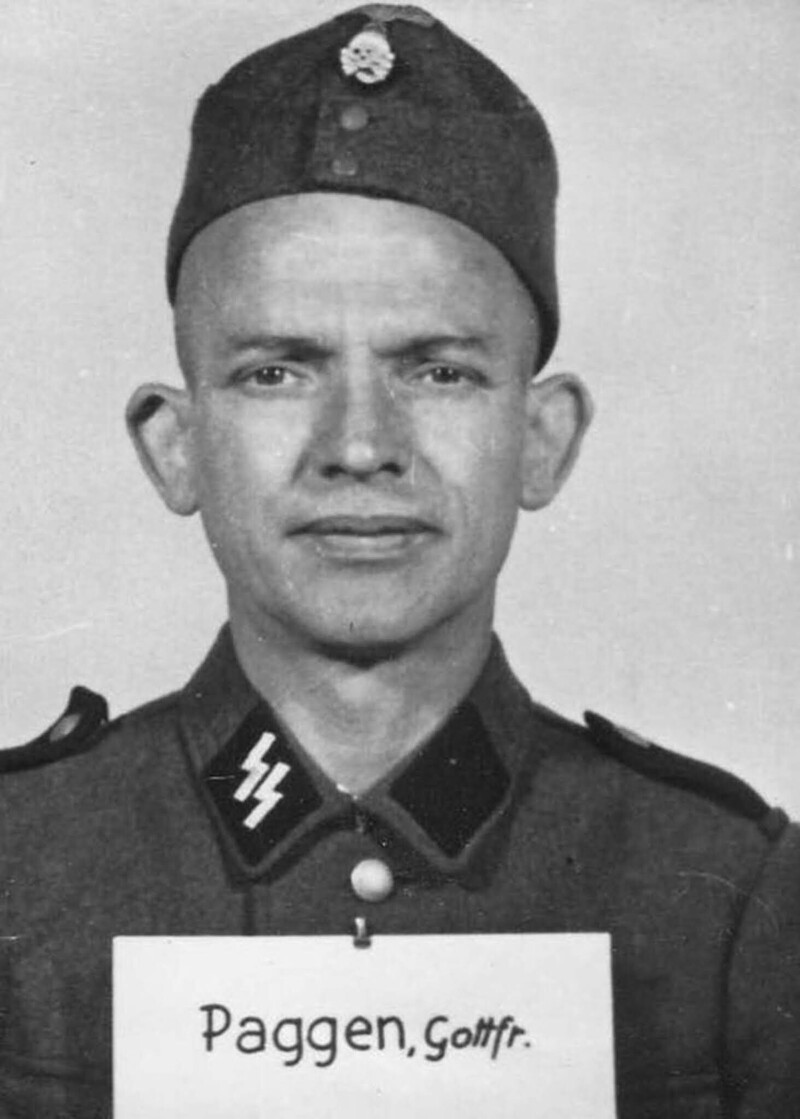Готфрид Пагген, бывший рабочий, в СС с 1944г., роттенфюрер