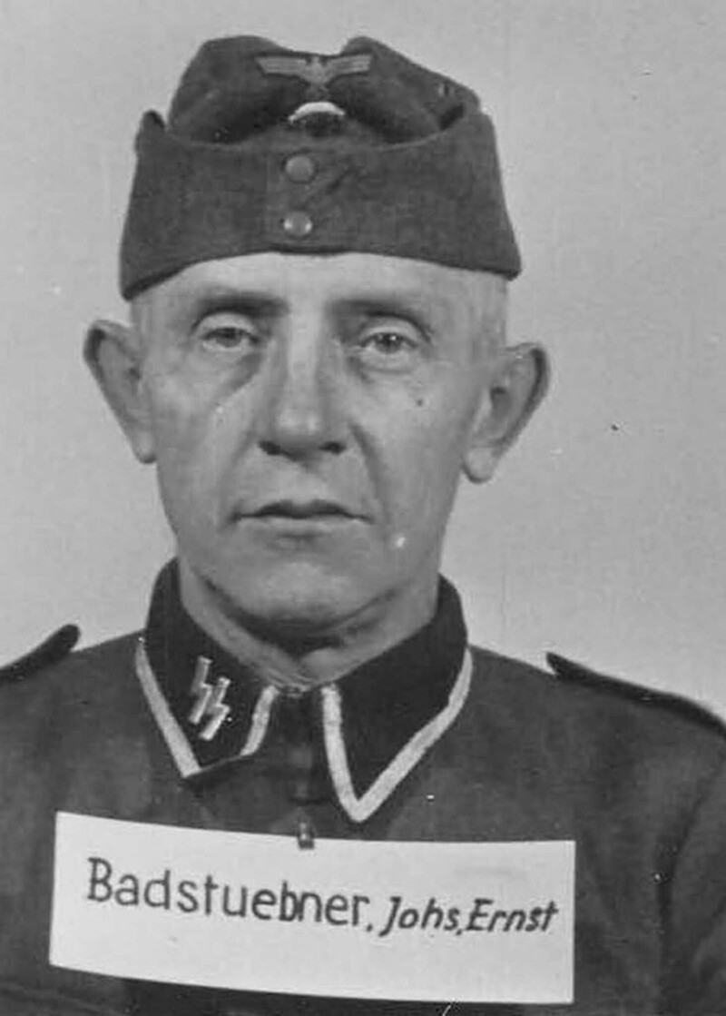 Йоханнес Бадштубнер, бывший шахтер, в СС с 1944г., унтершарфюрер