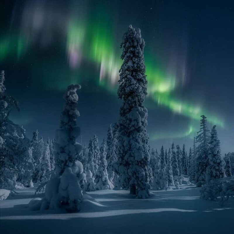 5. «Финляндия ночью», Ким Йенссен. Финская Лапландия