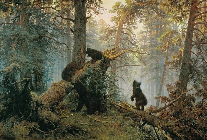 Иван Иванович Шишкин - «Утро в сосновом лесу», 1889