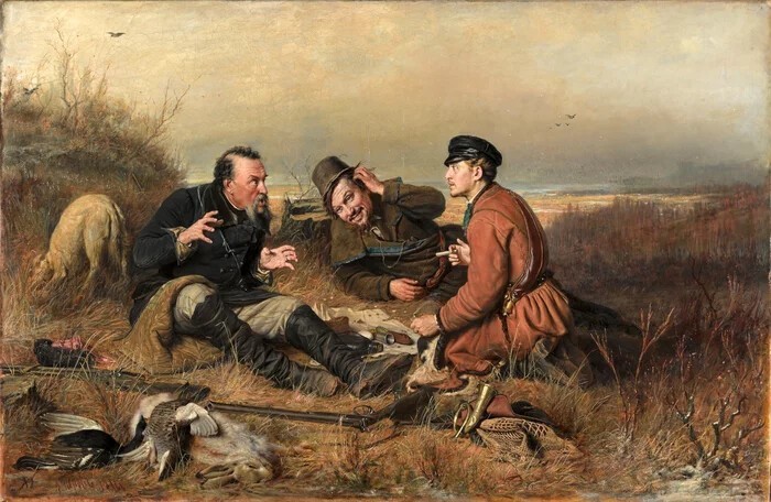 Василий Григорьевич Перов - «Охотники на привале», 1871