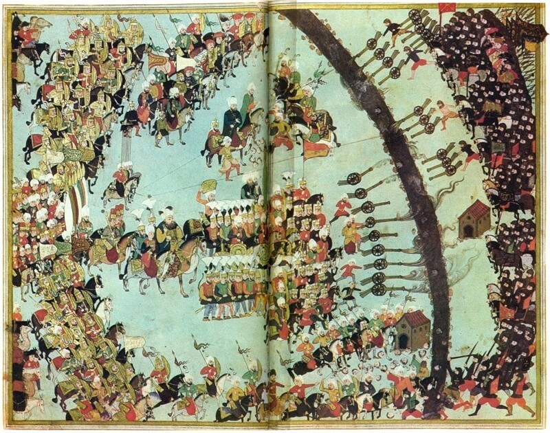Керестецкая битва* в 1596 г. Турецкая миниатюра. XVI в.