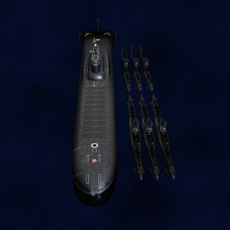 6 немецких подводных лодок влезли бы в наш "Дмитрий Донской"