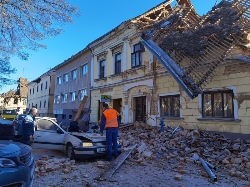 Землетрясение в Хорватии попало в прямой эфир телепрограммы