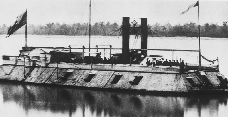 Крейсер USS St. Louis, сконструированный для военно-морского флота Союза в 1861 году