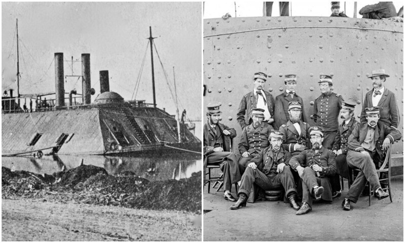 Исторические снимки броненосцев времен гражданской войны США