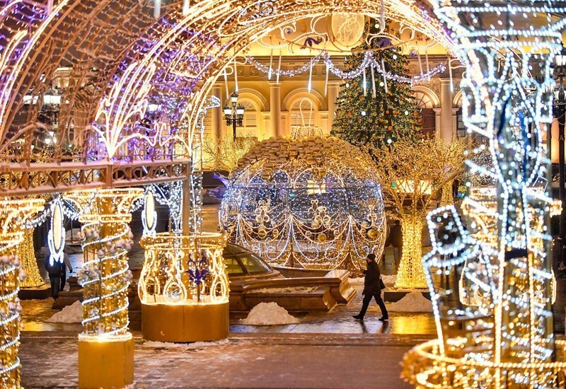 Фотографии новогодней Москвы
