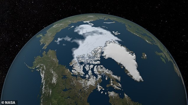 Площадь, занимаемая морским льдом в Арктике. 1984 год - 2012 год