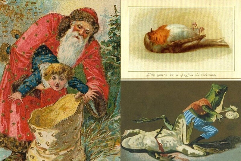 Почему рождественские открытки времена королевы Виктории не похожи на праздничные