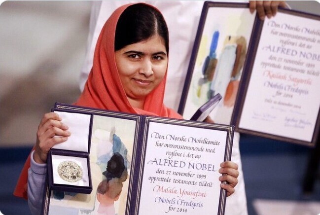 3. Малала Юсуфзай была первым тинейджером в истории, получившим Нобелевскую премию. Это произошло в 2014 году, когда ей было 17 лет