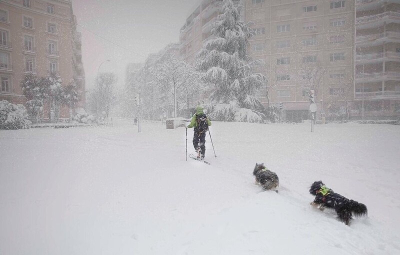 В Мадриде прошёл сильнейший за 50 лет снегопад