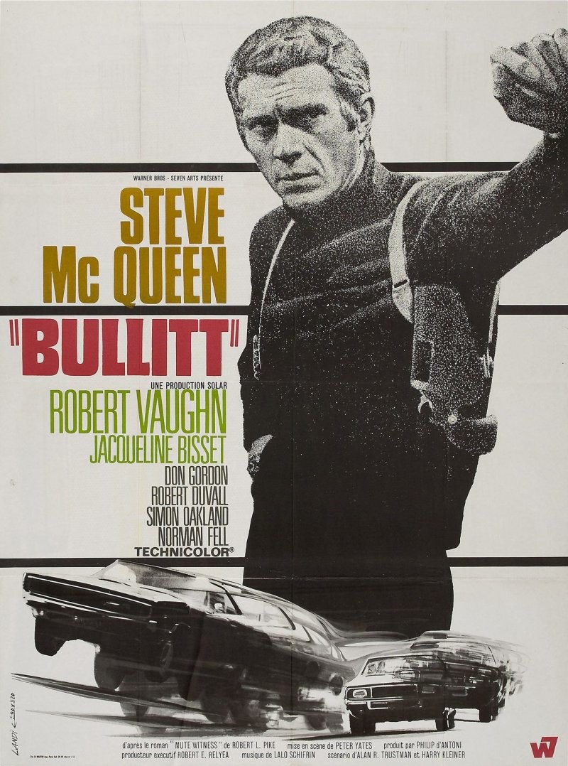 «Буллитт» — рекламные постеры к полицейскому триллеру 1968 года