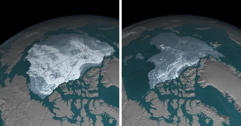 Сокращение арктического морского льда