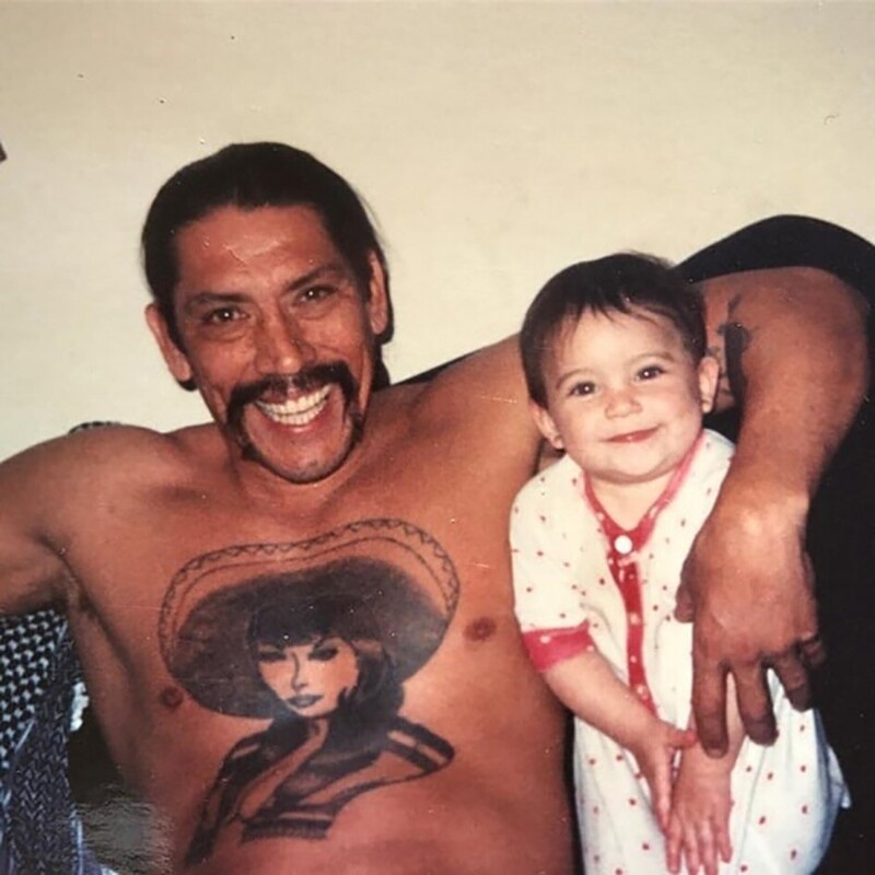 Дэнни Трехо с дочерью, 1990-е