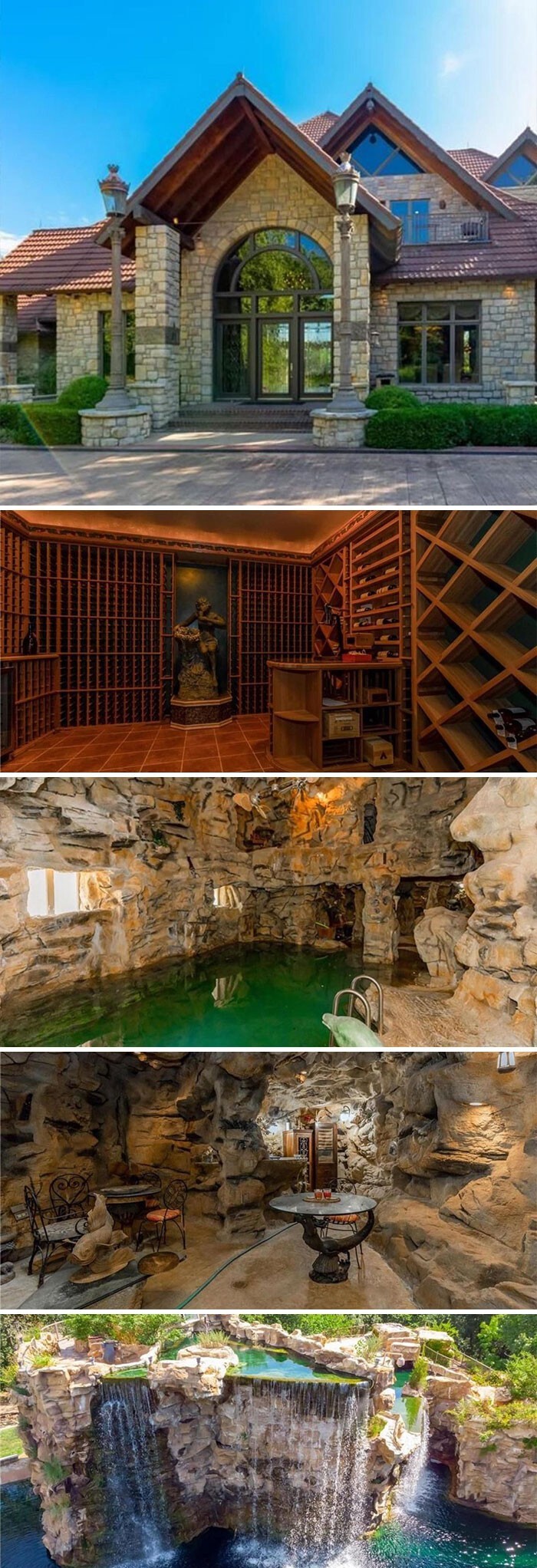 Дом за $10 900 000 с подводными туннелями для ныряния с аквалангом