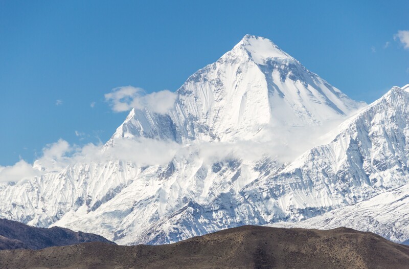 Дхаулагири, 8167 метров— является седьмым по высоте восьмитысячником мира.