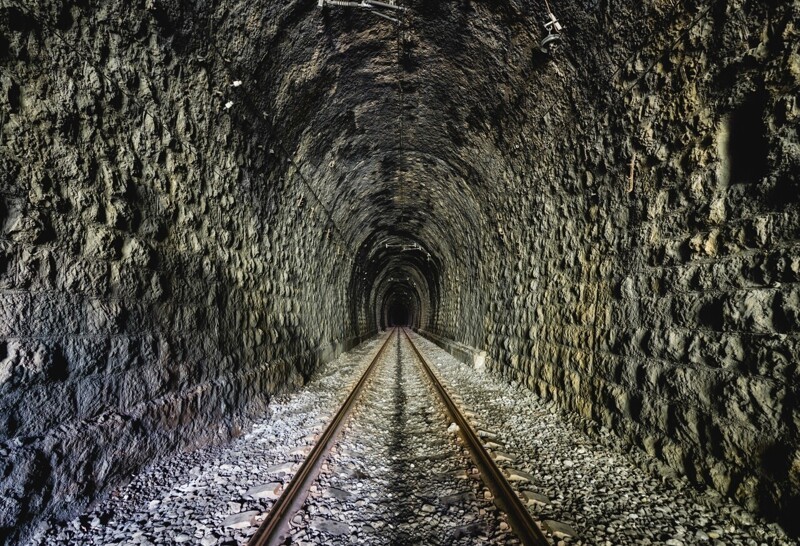 Железнодорожный тоннель на перегоне Цандрыпш - Гагра