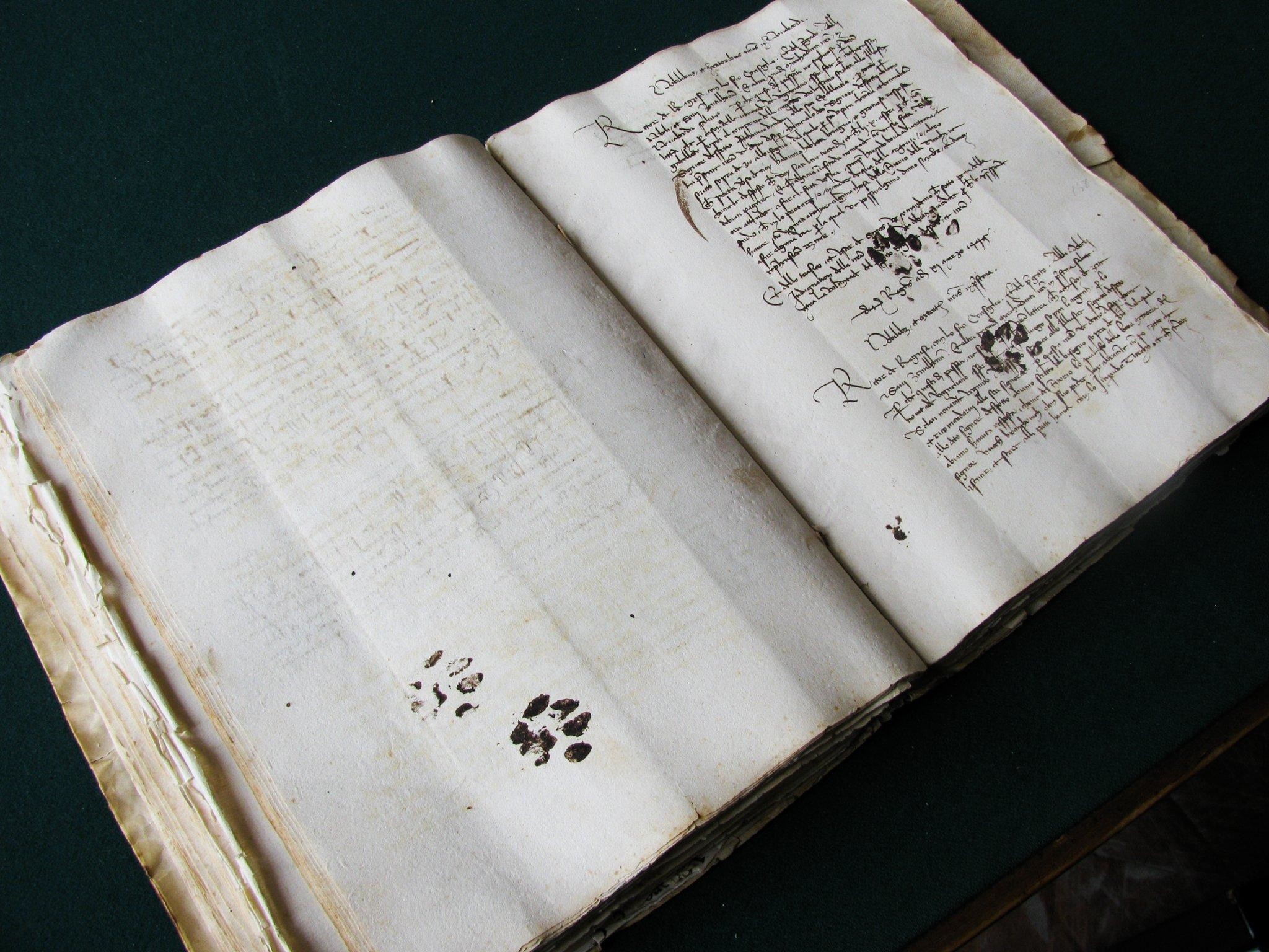 Древний манускрипт рукопись 15-го века