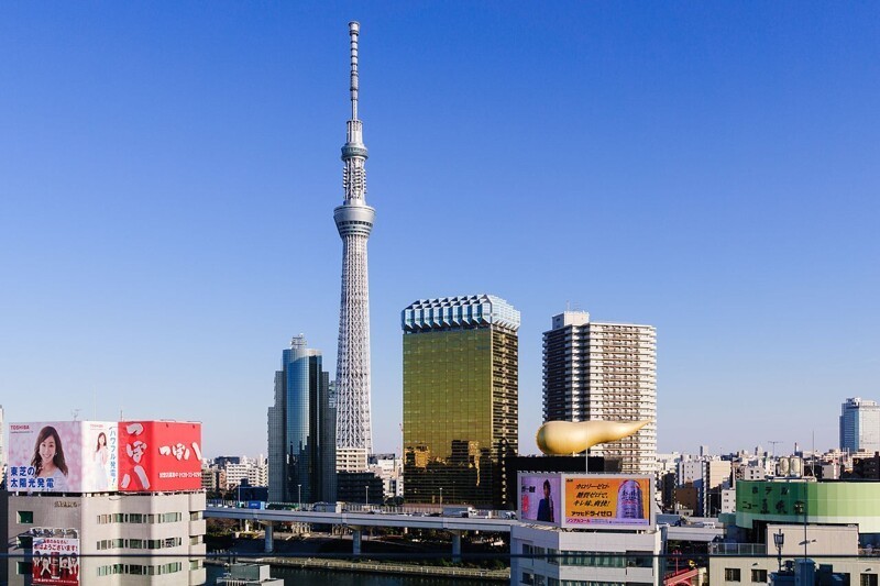 7. Телебашня Tokyo Skytree, Токио, Япония