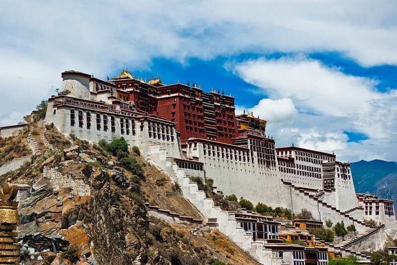 15. Дворец Потала, Лхаса, Тибетский автономный район КНР