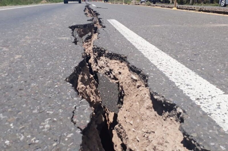 Последствия землетрясения в Аргентине