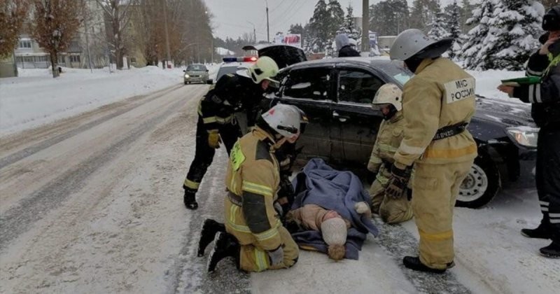 Наезд на женщину-пешехода в Ульяновской области