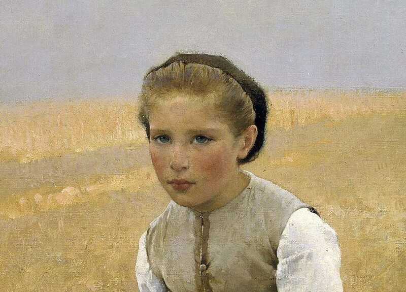 «Маленькая сборщица», Хуго Сальмсон (1843–1894). Фрагмент.