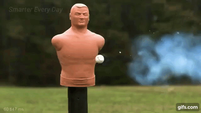 Пробил насквозь