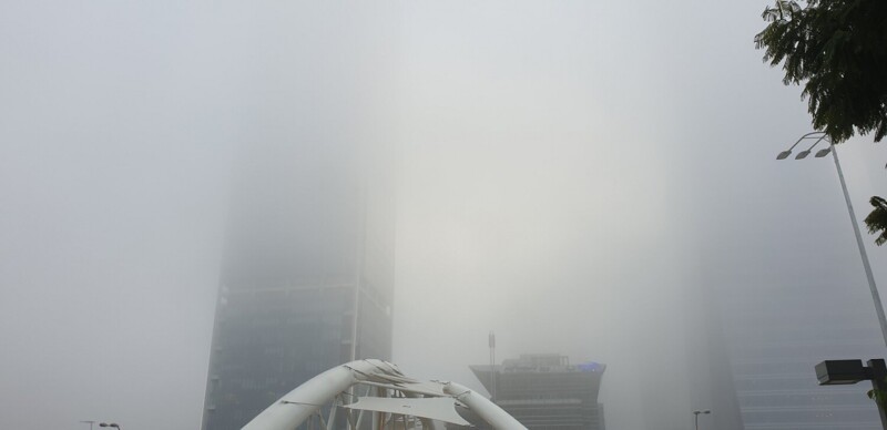 Смачный туман в Тель-авиве