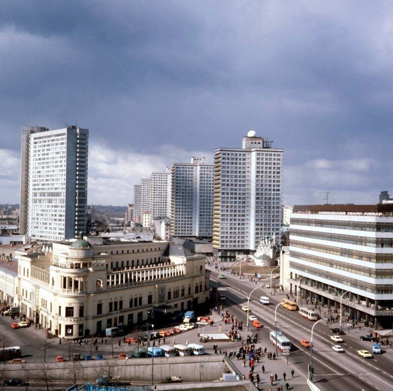 Арбатская площадь и проспект Калинина, 1982 год