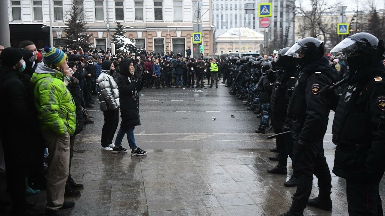 Митинг в Москве 23 января 2021
