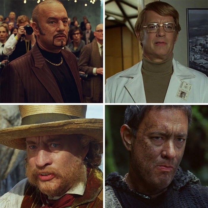 Том Хэнкс - Дермот Хоггинс, Айзек Сакс, Генри Гус и еще 3 эпизодические роли в "Облачном атласе"