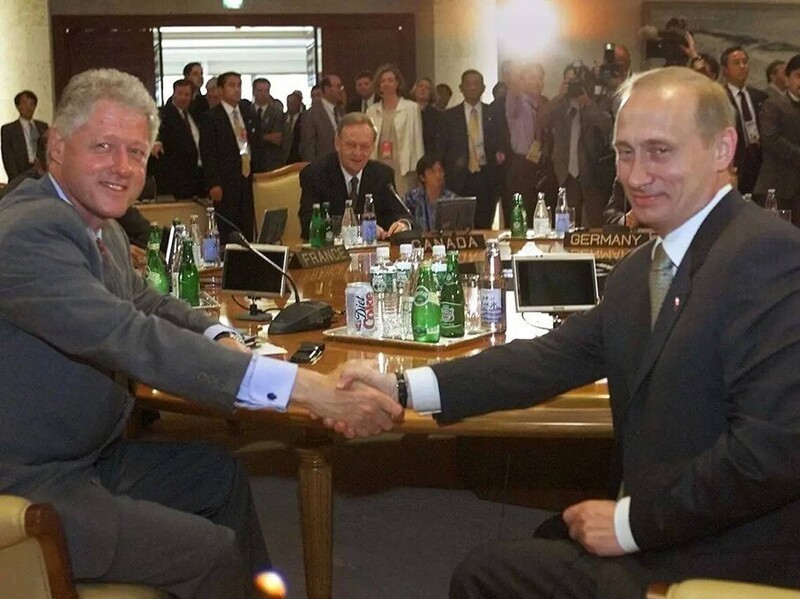 Первая встреча Путина с Биллом Клинтоном