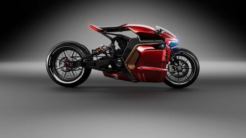 Этот концепт мотоцикла BMW может показаться неудобным для езды, но, безусловно, выглядит круто