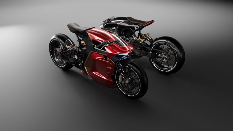 Этот концепт мотоцикла BMW может показаться неудобным для езды, но, безусловно, выглядит круто
