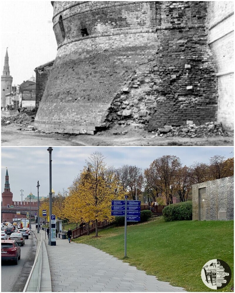 Москва было/стало. Китайгородская стена