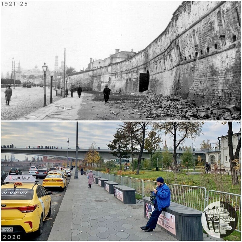 Москва было/стало. Китайгородская стена