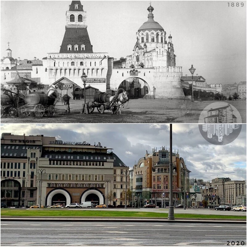 Москва было/стало. Китайгородская стена