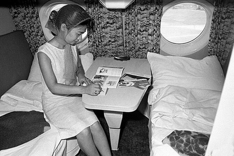 Бизнес–класс в самолете Ту–114, 1963 год