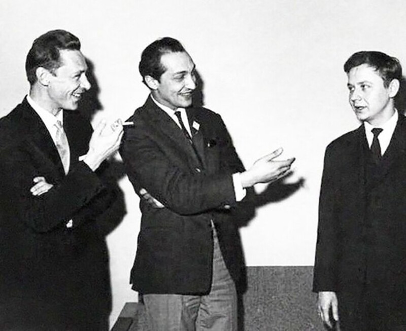 Олег Ефремов, Михаил Козаков и Олег Табаков, 1955, Москва