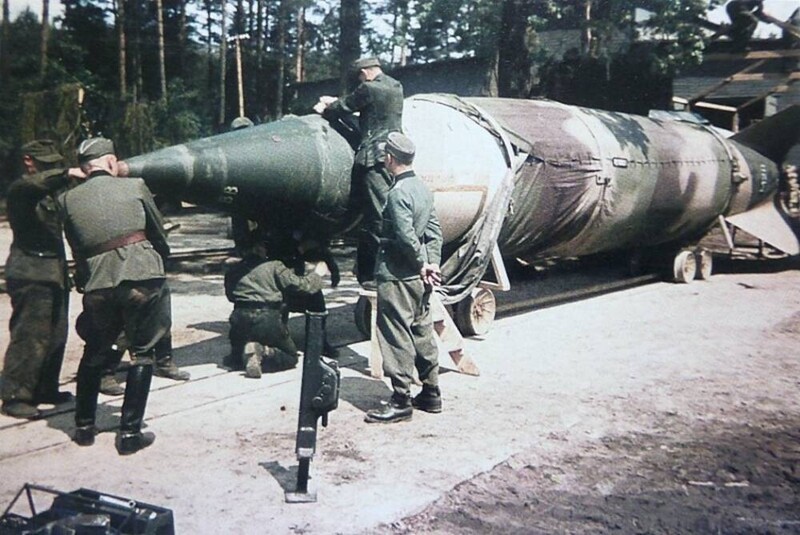 Баллистическая ракета А-4 на полигоне Близна, осень 1943 года