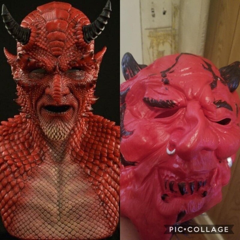 Мой муж заказал маску на Хеллоуин в прошлом году в Фейсбуке, и вот что мы получили