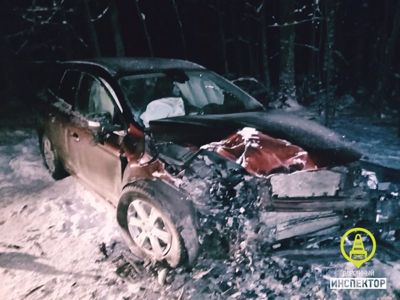 Авария дня. Два человека серьезно пострадали в Ленинградской области