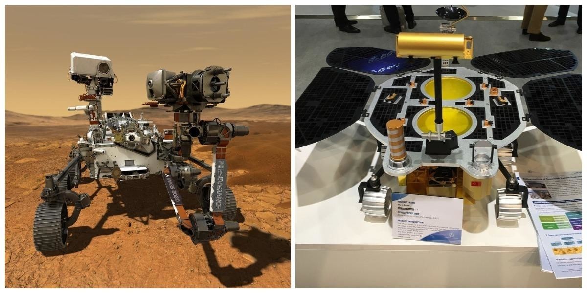 Американский "Персеверанс " и китайский "Тяньвэнь-1" на данный момент летят к Марсу
