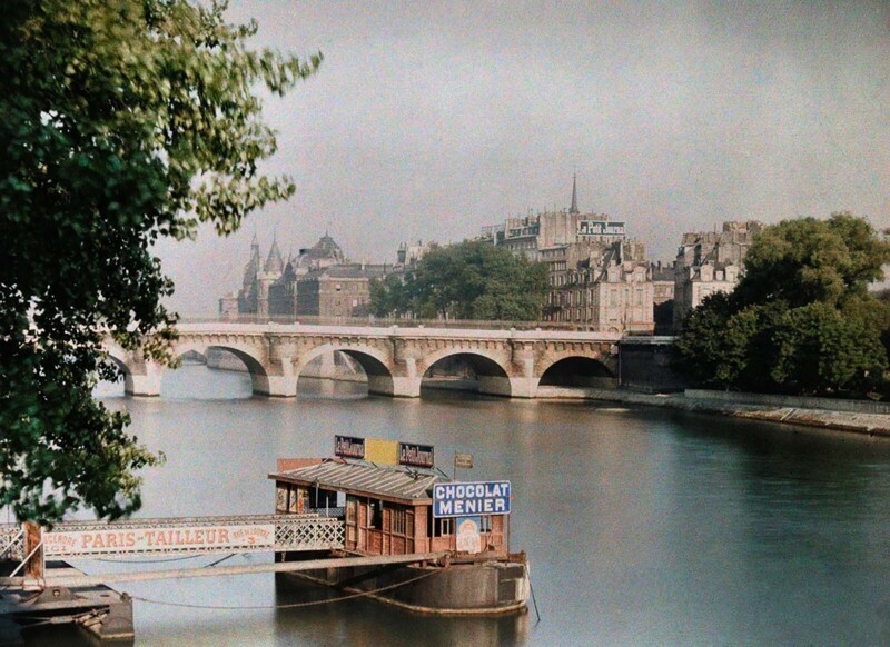 Вид на Сену и мост