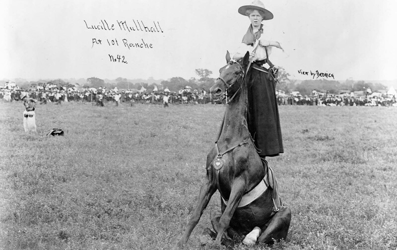 Люсиль Маллхолл на ранчо в штате Оклахома, 1909 год