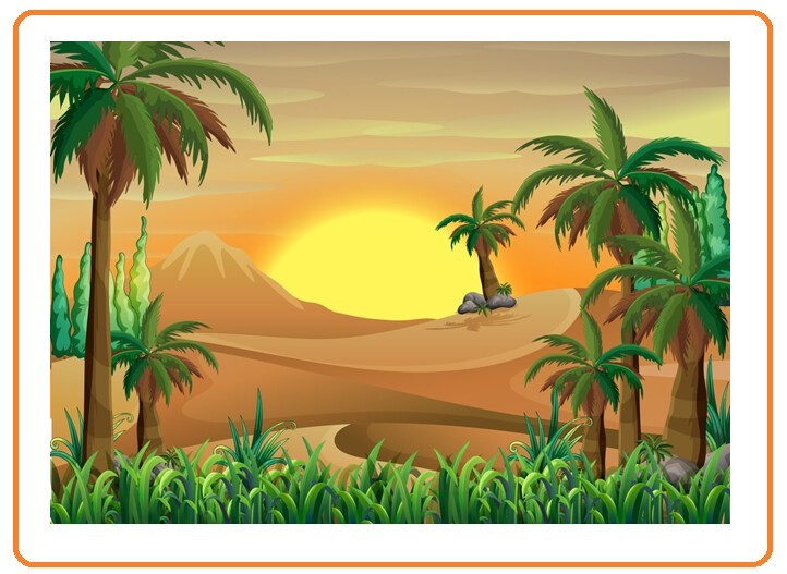 Посреди пустыни произрастала пальма
