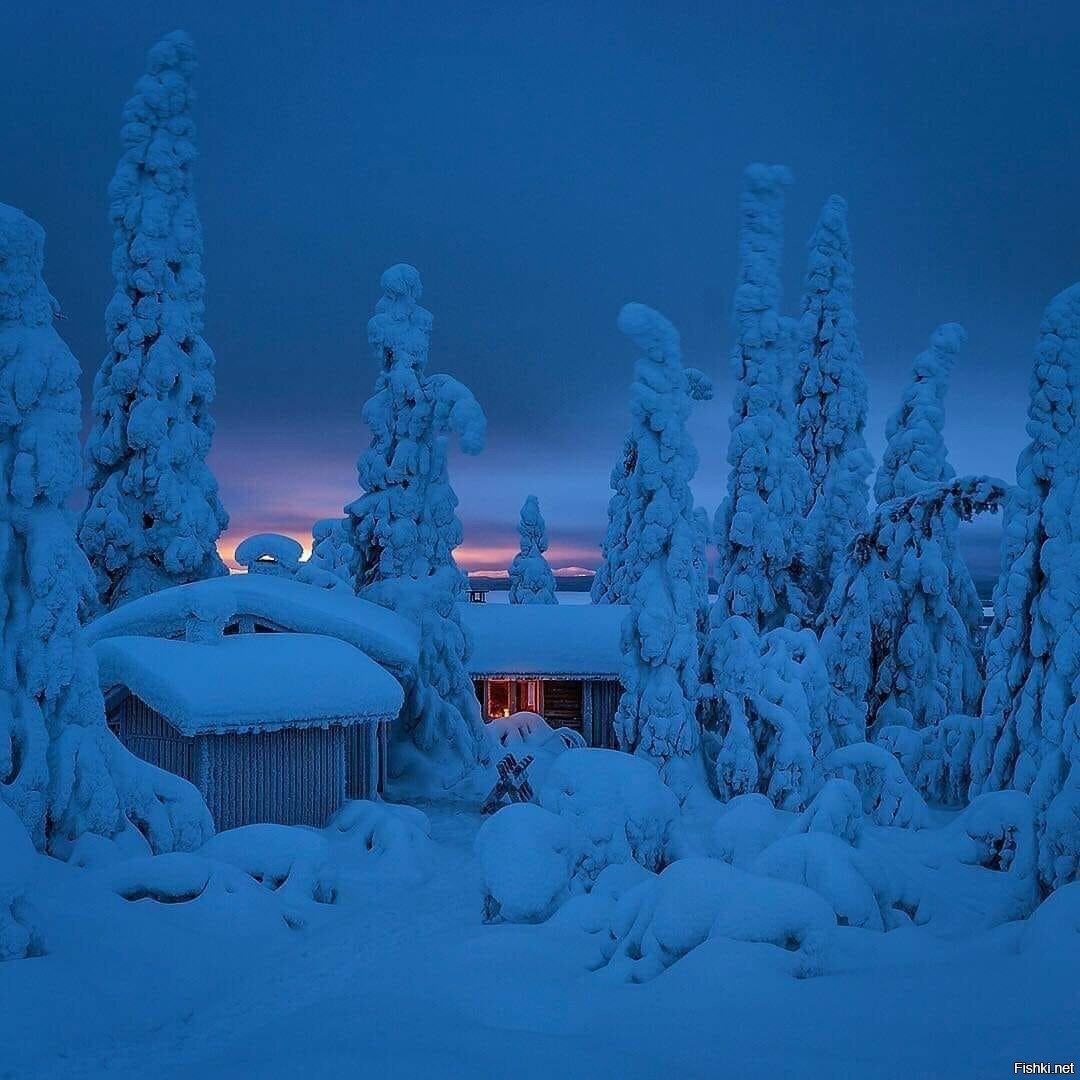 Домики в Куусамо, Финляндия