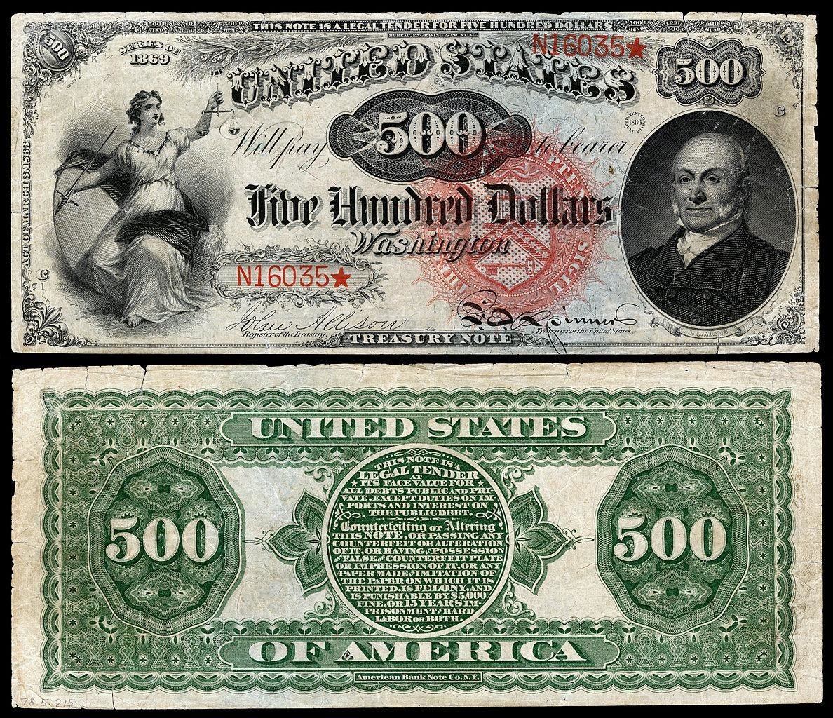 Американские деньги. Американские банкноты. Купюра 500 долларов США. 500 Долларов банкнота.